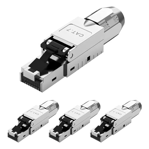 RUIZHI 4x CAT 7 Netzwerkstecker RJ45 Stecker, Lan stecker cat 7 Werkzeuglos LSA 10 Gbit/s AWG 23-26 für Starre Verlegekabel Ethernet LAN DSL Patchkabel RUIZHI 4x CAT 7 Netzwerkstecker RJ45 Stecker, Lan stecker cat 7 Werkzeuglos LSA 10 Gbit/s AWG 23-26 für Starre Verlegekabel Ethernet LAN DSL Patchkabel von RUIZHI