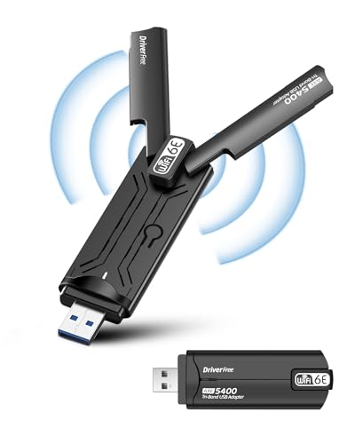 RUIZHI AX5400 WiFi 6E WLAN Stick für PC, Tri-Band 6Ghz/5Ghz/2.4Ghz, 5DBI WLAN Antenn, USB3.0 WPA3 MU-Mimo, USB WLAN Adapter Dongle für Windows 10/11 RUIZHI AX5400 WiFi 6E WLAN Stick für PC, Tri-Band 6Ghz/5Ghz/2.4Ghz, 5DBI WLAN Antenn, USB3.0 WPA3 MU-Mimo, USB WLAN Adapter Dongle für Windows 10/11 von RUIZHI