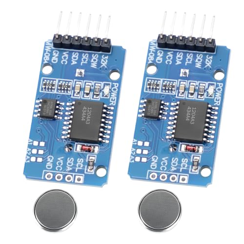 RUIZHI Real Time Clock RTC Modul - 2 Stück I2C-Echtzeituhr Mit Batterie AT24C32 3.3-5.5V - Kompatibel Mit Arduino von RUIZHI
