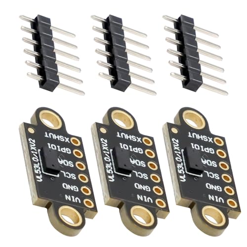 VL53L0X VL53L1X Laser Distanzsensor RUIZHI 3 Stück VL53L1X V2 Distanzsensor 4 Meter Flugzeitsensor Distanzsensor Time-of-Flight Laser-Entfernungsmessung für Drohnen, Roboter VL53L0X VL53L1X Laser Distanzsensor RUIZHI 3 Stück VL53L1X V2 Distanzsensor 4 Meter Flugzeitsensor Distanzsensor Time-of-Flight Laser-Entfernungsmessung für Drohnen, Roboter von RUIZHI