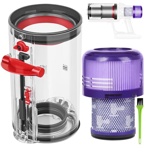 RUKHOOL Staubbehälter für Dyson V11 V15 Behälter Filter Ersatzteile SV14 SV17 SV15 SV22 SV28 Zubehör Staubsauger Auffangbehälter Ersatzfilter Ersatzbehälter Staubeimer Mülleimer Staub Abfallbehälter RUKHOOL Staubbehälter für Dyson V11 V15 Behälter Filter Ersatzteile SV14 SV17 SV15 SV22 SV28 Zubehör Staubsauger Auffangbehälter Ersatzfilter Ersatzbehälter Staubeimer Mülleimer Staub Abfallbehälter von RUKHOOL