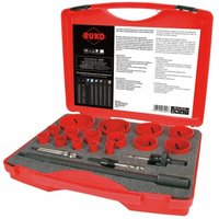 Ruko - Lochsägensatz-HSS-Bimetall im Kunststoffkoffer 19-teilig von RUKO