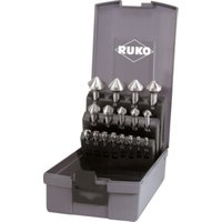 RUKO Kegel- und Entgratsenker-Satz DIN 335 Form C 90 Grad HSS in ABS-Kunststoffkassette 17-teilig RUKO Kegel- und Entgratsenker-Satz DIN 335 Form C 90 Grad HSS in ABS-Kunststoffkassette 17-teilig von RUKO