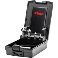 RUKO Kegel- und Entgratsenker-Satz ULTIMATECUT DIN 335 Form C 90 Grad HSS Co 5 in ABS-Kunststoffkassette 5-teilig RUKO Kegel- und Entgratsenker-Satz ULTIMATECUT DIN 335 Form C 90 Grad HSS Co 5 in ABS-Kunststoffkassette 5-teilig von RUKO