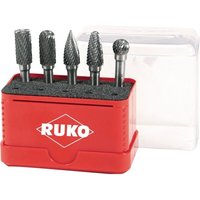 Hartmetall-Frässtiftsatz 5tlg. hm Verzahnung zya-st/wrc/spg/rbf/kud Schaft-Ø 6 mm - 116004 - Ruko Hartmetall-Frässtiftsatz 5tlg. hm Verzahnung zya-st/wrc/spg/rbf/kud Schaft-Ø 6 mm - 116004 - Ruko von RUKO