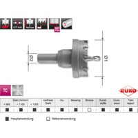 Ruko Hartmetall Lochsägen-Modul Flachschnitt in Kartonverpackung von RUKO