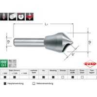 Ruko Kegel- und Entgratsenker-Modul mit Querloch 90° HSS Co 5 + HSS-TiN, in Quadro Pack von RUKO