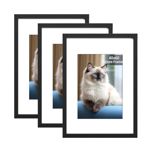 RUN HELIX 3 Pack Bilderrahmen 40x60cm, 40x60cm Bilderrahmen Schwarz, Fotorahmen zum Aufhängen mit Poster, Posterrahmen Benutzt für Wohnzimmer, Schlafzimmer, Arbeitszimmer RUN HELIX 3 Pack Bilderrahmen 40x60cm, 40x60cm Bilderrahmen Schwarz, Fotorahmen zum Aufhängen mit Poster, Posterrahmen Benutzt für Wohnzimmer, Schlafzimmer, Arbeitszimmer von RUN HELIX