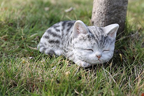 RUNADI Hi- Line Gift 87699-C Statue Katze schlafend grau getigerte Katze von RUNADI