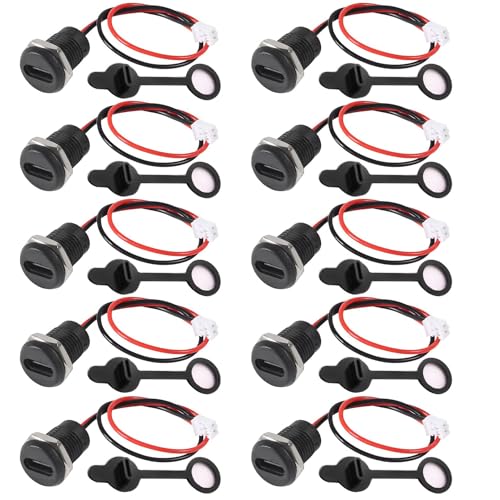 RUNCCI-YUN 10Pcs Wasserdichte USB-C buchse 2 Pin einbau Typ-C-Buchse,USB-C-Buchse für Panelmontage-3A Schnelllade-Typ-C-Buchse USB-C-Pigtail-Kabel USB-C-Stecker auf 2 Pin Schwarze Runde RUNCCI-YUN 10Pcs Wasserdichte USB-C buchse 2 Pin einbau Typ-C-Buchse,USB-C-Buchse für Panelmontage-3A Schnelllade-Typ-C-Buchse USB-C-Pigtail-Kabel USB-C-Stecker auf 2 Pin Schwarze Runde von RUNCCI-YUN