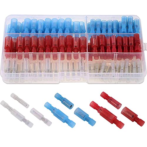 RUNCCI-YUN 130-Pcs 24-10AWG kabelverbinder,Butt Crimpverbinder,Bullet Butt Connectors stromkabel verbinder Männlich und Weiblich Isolierte Quetschverbinder Sortiment Kit RUNCCI-YUN 130-Pcs 24-10AWG kabelverbinder,Butt Crimpverbinder,Bullet Butt Connectors stromkabel verbinder Männlich und Weiblich Isolierte Quetschverbinder Sortiment Kit von RUNCCI-YUN