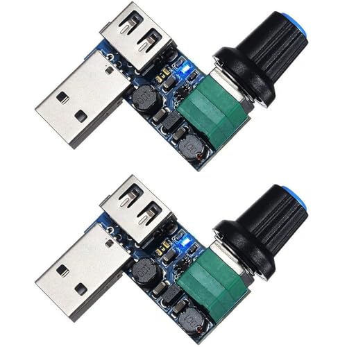 RUNCCI-YUN 2Pack USB Fan Speed Controller, Mini Fan Speed Controller, DC 5 V Continuous USB Fan Speed Controller DC 5V Regulator Speed Controller with LED-Kontrollleuchte with Switch RUNCCI-YUN 2Pack USB Fan Speed Controller, Mini Fan Speed Controller, DC 5 V Continuous USB Fan Speed Controller DC 5V Regulator Speed Controller with LED-Kontrollleuchte with Switch von RUNCCI-YUN