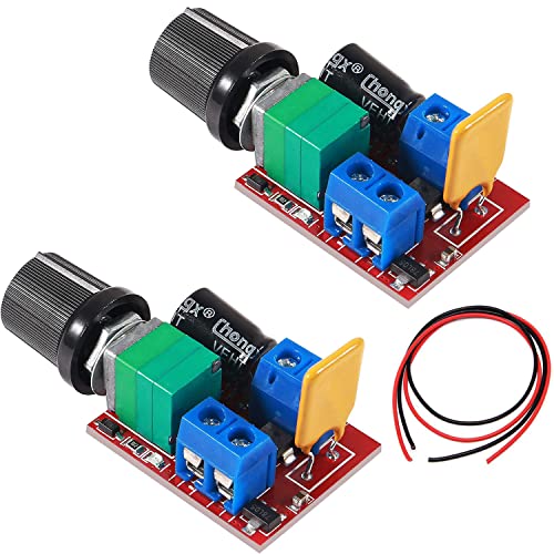 RUNCCI-YUN 2pcs 3V 6V 12V 24V 35V 5A PWM Motor-Drehzahlsteller,DC drehzahlregler 12v,Motordrehzahl Schalter Controller Led Volt Regler Speed Controller LED Dimmer von RUNCCI-YUN