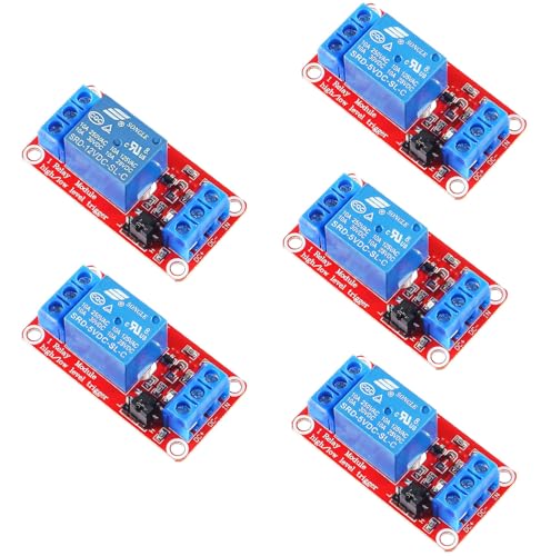 RUNCCI-YUN 5 Stück Ein Kanal Relais Modul 12V, 1 Kanal Relais Modul mit Optokoppler High oder Low Level Trigger Erweiterungsplatine Relaisschalt für Raspberry Pi Arduino Board RUNCCI-YUN 5 Stück Ein Kanal Relais Modul 12V, 1 Kanal Relais Modul mit Optokoppler High oder Low Level Trigger Erweiterungsplatine Relaisschalt für Raspberry Pi Arduino Board von RUNCCI-YUN