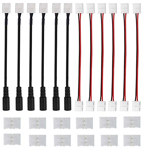 RUNCCI-YUN LED Stripe Verbinder Adapter,2 Pins 8mm Schnellverbinder, LED DC Connector für 3528 2835 Licht Streifen 2 poligen LED Verbinder RUNCCI-YUN LED Stripe Verbinder Adapter,2 Pins 8mm Schnellverbinder, LED DC Connector für 3528 2835 Licht Streifen 2 poligen LED Verbinder von RUNCCI-YUN