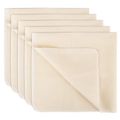 5 Stück Passiertuch,50x50cm Käsetuch Cheesecloth Ungebleichte 100% Reine Baumwolle Seihtuch Wiederverwendbar,für Hausgemachten Käse Beeren Obstsaft Gemüsesaft von RUNEAY