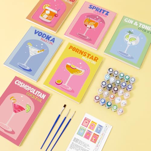 Malen Nach Zahlen Erwachsene Paint by Numbers Diy Set Cocktail Landschaft Handgemalt Ölgemälde Leinwand für Home Décor Ohne Rahmen 6 Stück Enthält Pinsel und Farben Malen Nach Zahlen Erwachsene Paint by Numbers Diy Set Cocktail Landschaft Handgemalt Ölgemälde Leinwand für Home Décor Ohne Rahmen 6 Stück Enthält Pinsel und Farben von RUNEAY