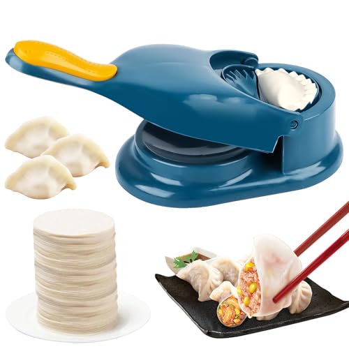 RUNEAY Ravioli Maker 2 in 1 Dumpling Maker, Teigtaschenformer Ravioli Former, Teigtaschen Maschine Ravioli Ausstecher, Pelmeni Maker Knödelmaschine, Pelmeni Form Tortellini Maker Pelmeni Maschine von RUNEAY