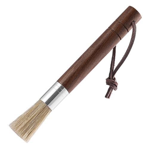 17.5 cm Kaffee Pinsel,Siebträger Bürste,Borstengriff Aus Walnussholz Barista Pinsel für Die Kaffeemühle Oder Pinsel Siebträger Reinigung,Zubehör für Kaffee Tee Espresso Barista 17.5 cm Kaffee Pinsel,Siebträger Bürste,Borstengriff Aus Walnussholz Barista Pinsel für Die Kaffeemühle Oder Pinsel Siebträger Reinigung,Zubehör für Kaffee Tee Espresso Barista von RUNFENG