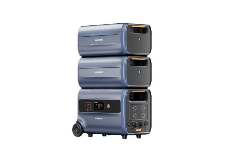 RUNHOOD Balkonkraftwerk Runhood 2,4kWh Speicher F2400,Erweiterbar bis auf 19,2kWh, 1800 W, (LiFePO4, Runhood F2400), IP20 von RUNHOOD