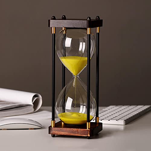 RUNLAIKEJI Sanduhr-Timer, Stundenbrille mit Sand, 60 Minuten, geeignet für Schreibtisch, Wohnzimmer, Arbeitszimmer, Dekoration von RUNLAIKEJI