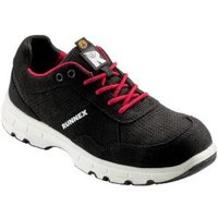 S1P-ESD-Sicherheitshalbschuhe FlexStar schwarz/rot 5179 Gr. 41 - Runnex ® von RUNNEX