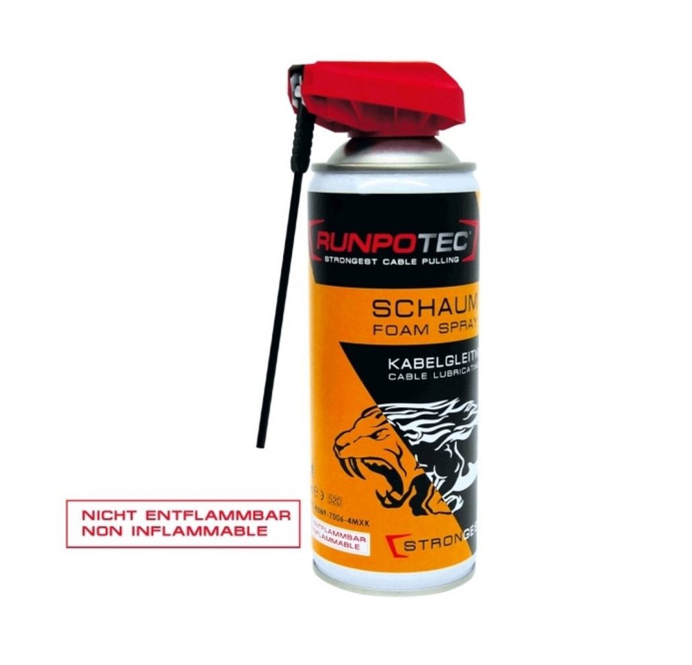 RUNPOTEC Montage-Kit Kabelgleitmittel Schaum, 400 ml von RUNPOTEC