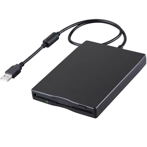 Tragbar Externes USB Diskettenlaufwerk FDD 1,44MB 3.5 Zoll, PC und MAC USB Floppylaufwerk, Extern Entfernbar Disketten Laufwerk Kartenleser Computerzubehör, Windows 11 fähig, Plug and Play Schwarz Tragbar Externes USB Diskettenlaufwerk FDD 1,44MB 3.5 Zoll, PC und MAC USB Floppylaufwerk, Extern Entfernbar Disketten Laufwerk Kartenleser Computerzubehör, Windows 11 fähig, Plug and Play Schwarz von RUNQIN OUTDOOR