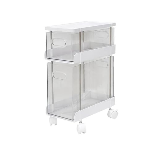 Aktenschrank/Druckerständer Rollregal unter dem Schreibtisch, Datenspeicherregal for Büroschreibtische, Schubladenaufbewahrung mit Fallrädern Aktenschrank für das Home Office von RUNZE765Z