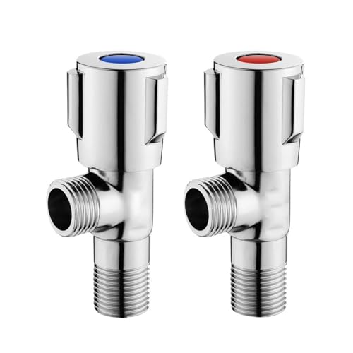2 Teile/los Metallic Winkel Absperrventile Schnell Öffnen G1/2 Kalten Heißer Wasser Stop Ventil for Bad Wc, Waschbecken 2 Teile/los Metallic Winkel Absperrventile Schnell Öffnen G1/2 Kalten Heißer Wasser Stop Ventil for Bad Wc, Waschbecken von RUNZTXZH