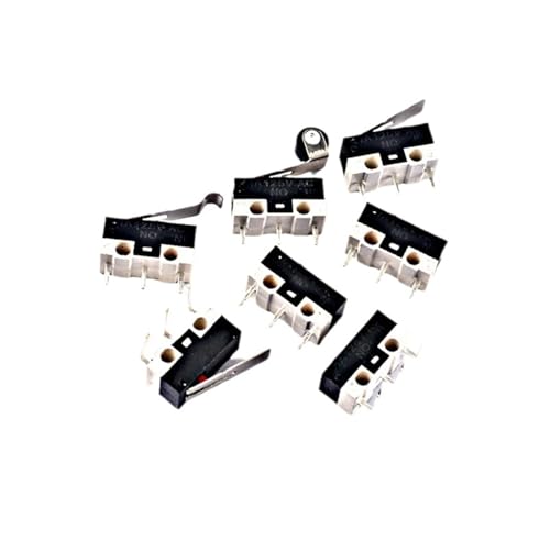 5 Stücke Mini Micro Limit Switch 3 Pins PCB Terminals Roller Arc hebel Snap Action Push Mikroschalter(5pcs2) von RUNZTXZH