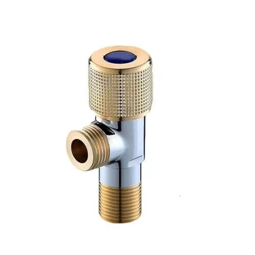 G1/2 Messing-Winkelventil, Wasserabsperrventil, Badezimmer-Wasserhahn-Absperrventil, Küchenspüle, Becken, Dreieckventil, Wasserdruckregler(A) von RUNZTXZH