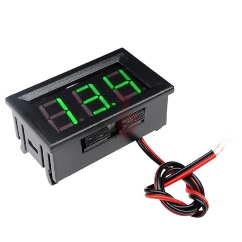 RUNZTXZH AC 50-380 V DC 4,5-30 V Digital Voltmeter Amperemeter Blau + Grün LED-Anzeige Amp Volt Meter Gauge Spannungstester for Auto Motorrad(DC4.7-30V Green) von RUNZTXZH