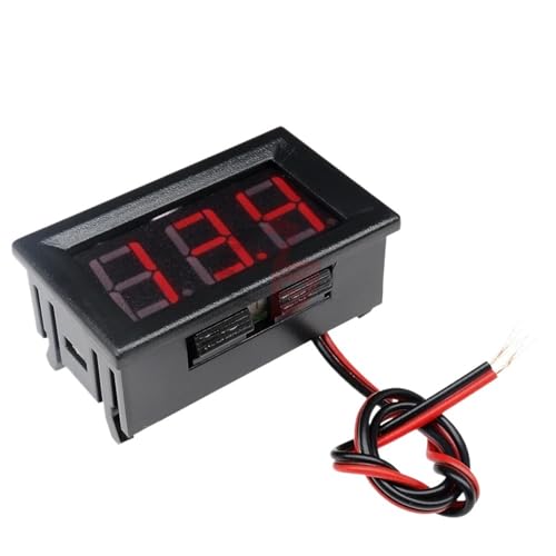 RUNZTXZH AC 50-380 V DC 4,5-30 V Digital Voltmeter Amperemeter Blau + Grün LED-Anzeige Amp Volt Meter Gauge Spannungstester for Auto Motorrad(DC4.7-30V White) von RUNZTXZH