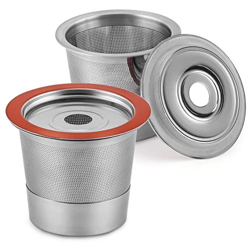 Wiederverwendbare K Cups Kaffeepad-Filter für Keurig 1.0 & 2.0 Einzelbecher-Kaffeemaschinen, universell, nachfüllbar, KCups, wiederverwendbarer Kcup, K-cups wiederverwendbarer Filter (2) von RUOYING