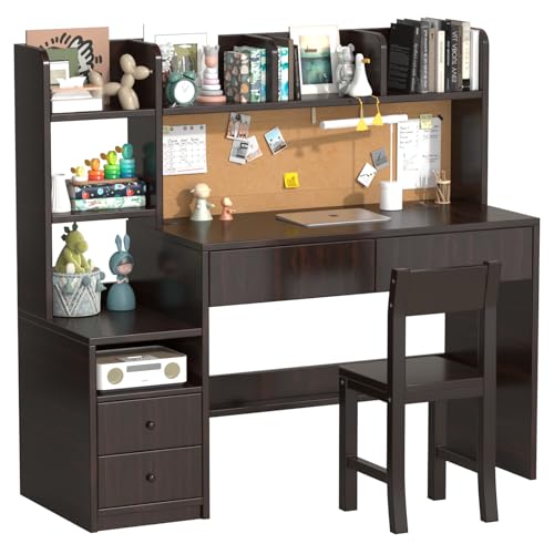 RUPOLX Schreibtisch Espresso-GlYQU2-GD-40 von RUPOLX