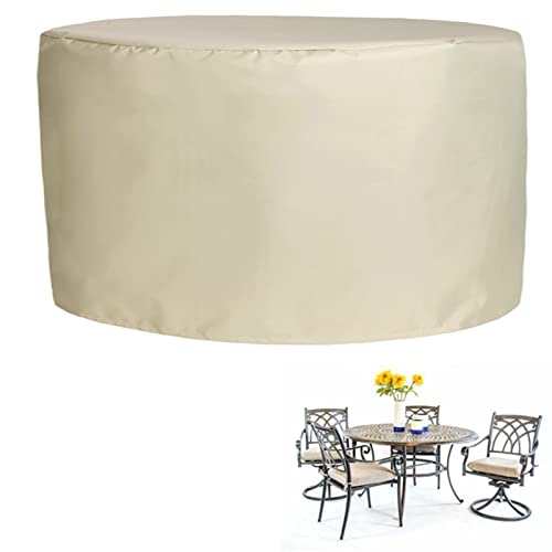 RURGLY Gartenmobel Abdeckung Wasserdicht, Outdoor Tisch Abdeckung, 420D Oxford Gartenmöbel (beige 120x80cm) von RURGLY