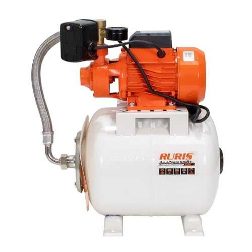 RURIS POWER FOR NATURE Aquapower 1008S, 750 W, Tank 19 l, Tiefe max. 9 m, Höhe max. 45 m, Orange von RURIS POWER FOR NATURE