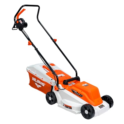 RURIS Elektrischer Rasenmäher RXE1200 1200 W, Schnittbreite 320 mm, Höhe verstellbar 25/45/60 mm, Auffangbehälter 30 l, 3100 U/min RURIS Elektrischer Rasenmäher RXE1200 1200 W, Schnittbreite 320 mm, Höhe verstellbar 25/45/60 mm, Auffangbehälter 30 l, 3100 U/min von RURIS POWER FOR NATURE