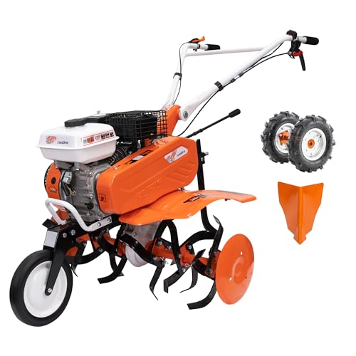 RURIS POWER FOR NATURE Motorhacke, 7000 FR, 7 PS, 24 Fräsen, Arbeitsbreite 560 – 830 mm, Lenker verstellbar + Stopper + Gegengewicht 10 kg von RURIS POWER FOR NATURE