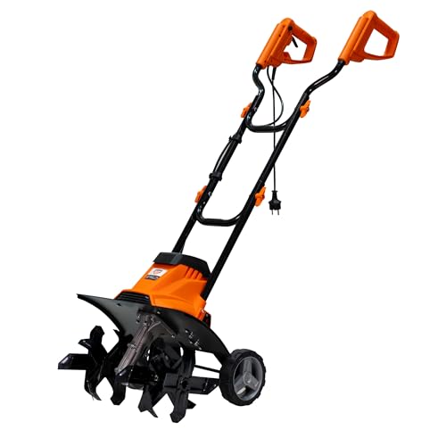 Ruris Elektrische Motorhacke 120RE – 1200 W, Breite 400 mm, Tiefe 220 mm, 24 Messer, elektronische Bremse, 2 Räder, leicht und leise von RURIS POWER FOR NATURE