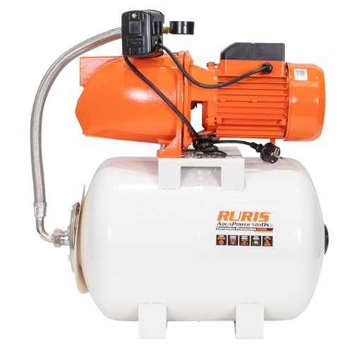 Ruris Überdruckgerät Aquapower 5010S, 2200 W, Behälter 50 l, maximale Tiefe 9 m, Höhe max. 70 m Ruris Überdruckgerät Aquapower 5010S, 2200 W, Behälter 50 l, maximale Tiefe 9 m, Höhe max. 70 m von RURIS POWER FOR NATURE