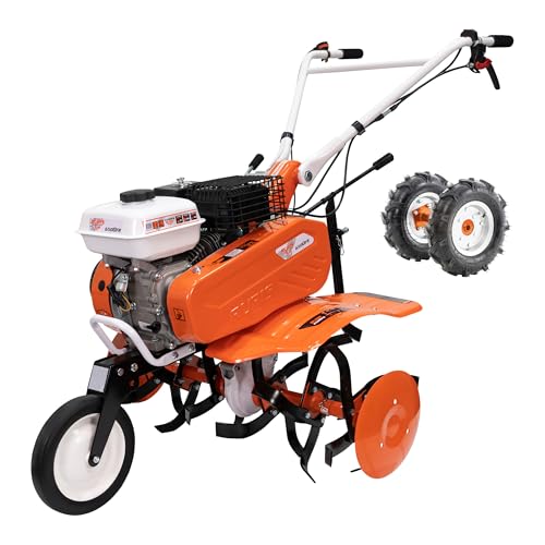 RURIS Motorhacke 6500fr, 7CH, 24 Fräsen, Arbeitsbreite 560-830mm, Lenker verstellbar + Gummiräder 4.00-8 von RURIS POWER FOR NATURE