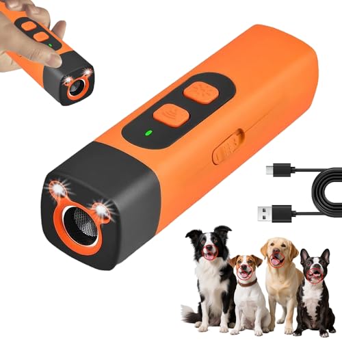 Anti Bell Gerät Hunde, Ultraschall Hundeabwehr, Wiederaufladbar Antibell Ultraschall Gerät, Antibell Ultraschall Gerät mit 3 Einstellbaren Frequenzen LED-Taschenlampe, Bellstopp für Hunde Anti Bell Gerät Hunde, Ultraschall Hundeabwehr, Wiederaufladbar Antibell Ultraschall Gerät, Antibell Ultraschall Gerät mit 3 Einstellbaren Frequenzen LED-Taschenlampe, Bellstopp für Hunde von RURIZHONGTIAN