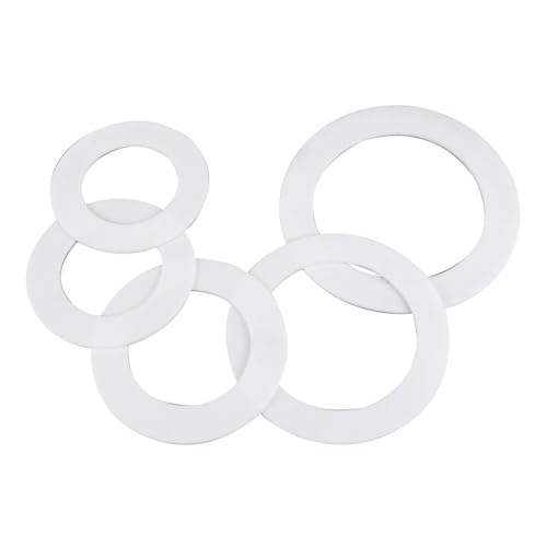10-teiliges Dichtungsset aus Silikon mit flachen Unterlegscheiben – Dichtungsscheiben for Warmwasserbereiter und Wasserhähne (ID 6, 35, 57, 159 mm)(18 x 45 x 3mm) von RURUR