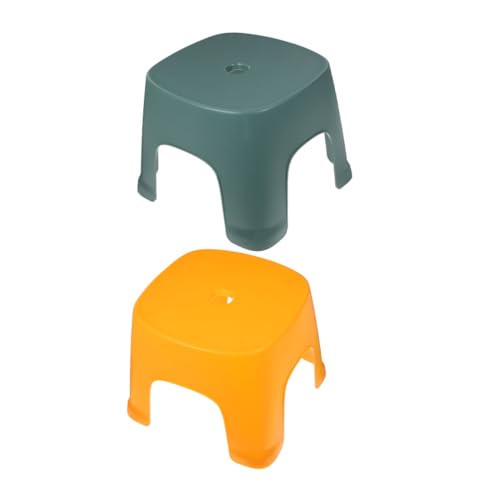 RURUR Fußhocker aus Kunststoff, Trittstufen for Wohnwagen, 2-teiliger Tritthocker im Toiletten-Design aus Kunststoff for Erwachsene von RURUR