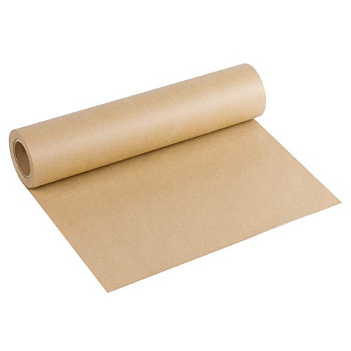 RUSPEPA Braun Kraftpapier - Natürliches Recyclingpapier, Kraftpapierrolle Ideal für Kunsthandwerk, Kunst, Kleine Geschenkverpackungen, Verpackung, Post, Versand und Pakete - 38.1 cm x 30 m von RUSPEPA