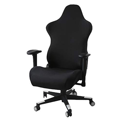 Schwarze Dehnbare Gaming-Stuhlbezüge Schonbezüge, ergonomische Büro-Computerspielstuhl-Schonbezüge für Racing Gaming-Stühle und Bürostuhl-Gaming (kein Stuhl) von Mify