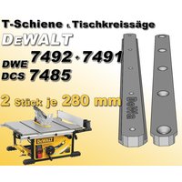 2x 280mm T-Schiene F. Dewalt Dwe 7492, 7491, 7485 Tischkreissäge, Schlittenbau von RUSoftware
