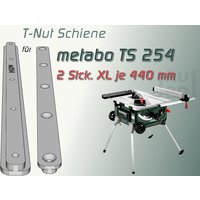 2x 440mm Gleitschiene T-Schiene Für Metabo Ts 254 Tischkreissäge, Schiebeschlitten von RUSoftware
